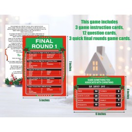 Christmas Friendly Feud Game, Friendly Feud Quiz, Baby Shower Game Cards for Adults, Family Activity, Feud Trivia Quiz, Games for Families Party Winter Party Supplies-LP5 Christmas Friendly Feud Game, Friendly Feud Quiz, Baby Shower Game Cards for Adults, Family Activity, Feud Trivia Quiz, Games for Families Party Winter Party Supplies-LP5