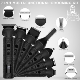 Scttomon Beard Trimmer for Men Professional Mens Beard Grooming Kit T-Blade Trimmer Electric Shaver Razor Nose Body Trimmer Hair Cutting Kit Cordless 7 in 1 Black Scttomon Beard Trimmer for Men Professional Mens Beard Grooming Kit T-Blade Trimmer Electric Shaver Razor Nose Body Trimmer Hair Cutting Kit Cordless 7 in 1 Black