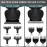 Scttomon Beard Trimmer for Men Professional Mens Beard Grooming Kit T-Blade Trimmer Electric Shaver Razor Nose Body Trimmer Hair Cutting Kit Cordless 7 in 1 Black