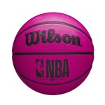 WILSON NBA DRV Outdoor Basketball with Pump - Pink, Size 6-28.5