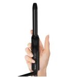 FARERY 1/2 Inch Ceramic Mini Hair Curler with 3 Adjustable Temp, Dual Voltage, Travel Curling Iron for Short Hair, Infused with Keratin & Argan Oil, Storage Bag