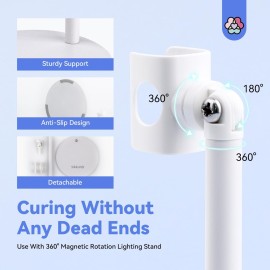 SAVILAND LED U V Light with Magnetic Stand & LCD Screen Portable Nail Lamp Kit Handsfree 2-Timer Modes Portable Mini Nail Dryer Stand for Gel Nails USB Rechargeable and Cordless for Home DIY Manicure SAVILAND LED U V Light with Magnetic Stand & LCD Screen Portable Nail Lamp Kit Handsfree 2-Timer Modes Portable Mini Nail Dryer Stand for Gel Nails USB Rechargeable and Cordless for Home DIY Manicure