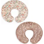Little Jump Western Wild Flowers Nursing Pillow Cover Slipcover for Breastfeeding Pillows, Soft and Comfortable Safely Fits On Standard Infant Nursing Pillows (2 Pack Vintage Floral)