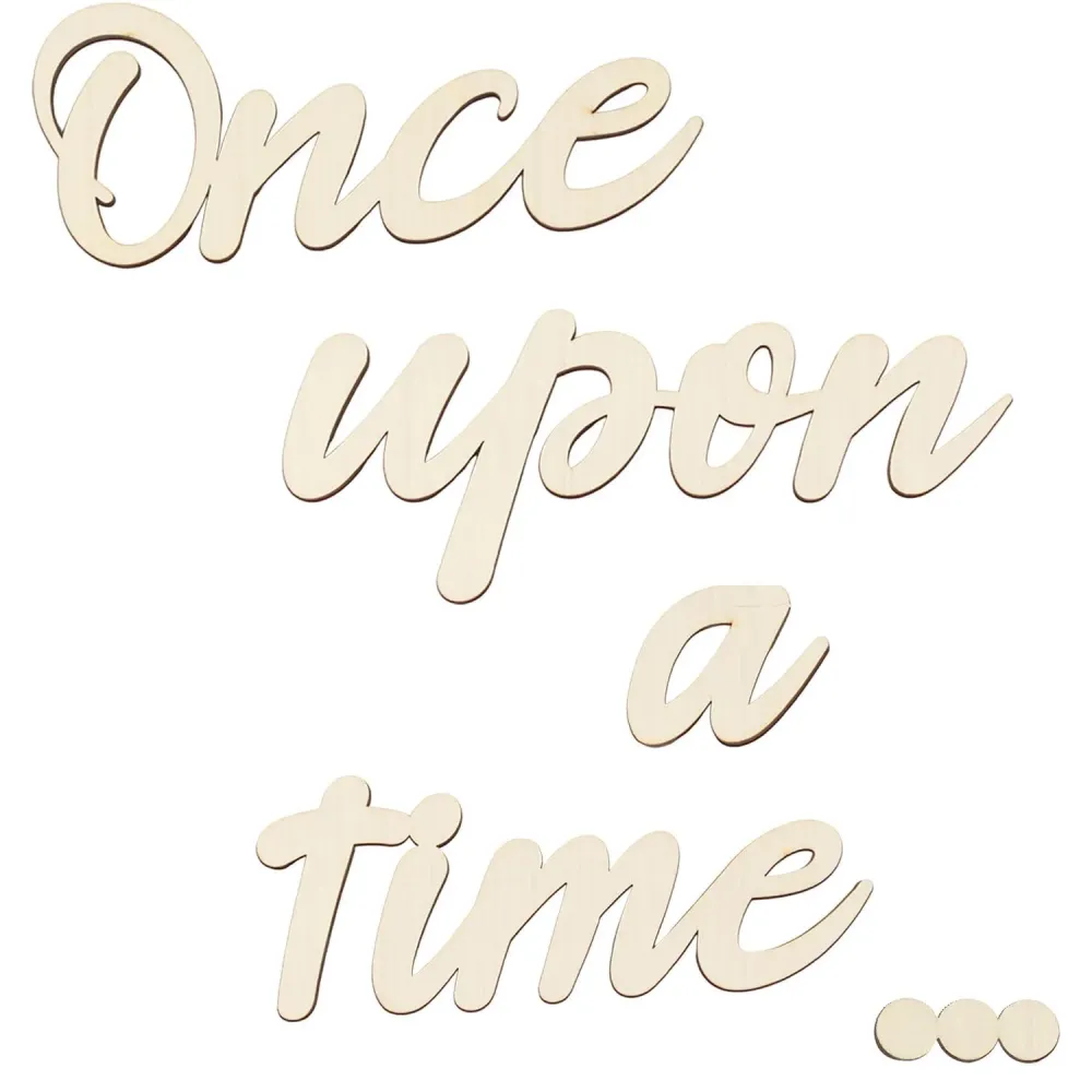 Once Upon a Time Sign Nursery Decor Once Upon a Time Wood Sign Wall Decor for Reading Corner Kids Room Family Bookshelf Home Dcor Birthday Present DIY Decoration