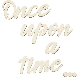 Once Upon a Time Sign Nursery Decor Once Upon a Time Wood Sign Wall Decor for Reading Corner Kids Room Family Bookshelf Home Dcor Birthday Present DIY Decoration