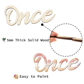 Once Upon a Time Sign Nursery Decor Once Upon a Time Wood Sign Wall Decor for Reading Corner Kids Room Family Bookshelf Home Dcor Birthday Present DIY Decoration