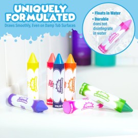 Tub Works Smooth Jumbo Bath Crayons Bath Toy | Nontoxic, Washable Bath Crayons for Toddlers & Kids | Unique Formula Draws Smoothly & Vividly on Wet & Dry Tub Walls | Large, Easy-Grip Bathtub Crayons Tub Works Smooth Jumbo Bath Crayons Bath Toy | Nontoxic, Washable Bath Crayons for Toddlers & Kids | Unique Formula Draws Smoothly & Vividly on Wet & Dry Tub Walls | Large, Easy-Grip Bathtub Crayons