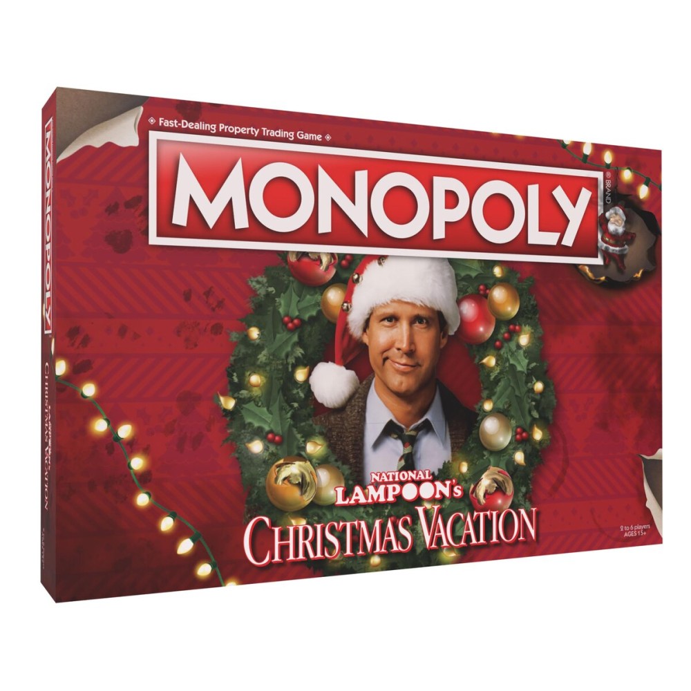 Monopoly National Lampoons Christmas Vacation, Featuring Themed Tokens Squirrel, Egg Nog Glass, Chainsaw & More, 2-6 Players, Ages 15+, Play Time 60+, Officially Licensed National Lampoons Board Game Monopoly National Lampoons Christmas Vacation, Featuring Themed Tokens Squirrel, Egg Nog Glass, Chainsaw & More, 2-6 Players, Ages 15+, Play Time 60+, Officially Licensed National Lampoons Board Game