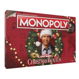 Monopoly National Lampoons Christmas Vacation, Featuring Themed Tokens Squirrel, Egg Nog Glass, Chainsaw & More, 2-6 Players, Ages 15+, Play Time 60+, Officially Licensed National Lampoons Board Game Monopoly National Lampoons Christmas Vacation, Featuring Themed Tokens Squirrel, Egg Nog Glass, Chainsaw & More, 2-6 Players, Ages 15+, Play Time 60+, Officially Licensed National Lampoons Board Game