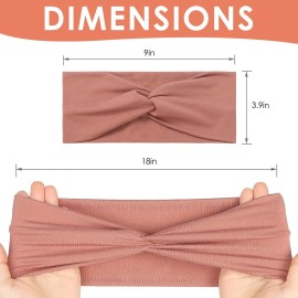 12 Pcs Stretchy Headbands for Women, Absorbed Sport Headband Soft Twist Knotted Headbands for Daily Life Yoga 12 Pcs Stretchy Headbands for Women, Absorbed Sport Headband Soft Twist Knotted Headbands for Daily Life Yoga