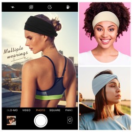 12 Pcs Stretchy Headbands for Women, Absorbed Sport Headband Soft Twist Knotted Headbands for Daily Life Yoga 12 Pcs Stretchy Headbands for Women, Absorbed Sport Headband Soft Twist Knotted Headbands for Daily Life Yoga