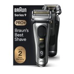 Braun Series 9 9517s PRO+ Electric Razor for Men, 5 Pro Shave Elements & Precision Long Hair ProTrimmer, Charging Stand, Brauns Best for Smooth Skin, Wet & Dry Electric Razor with 60min Runtime