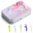 Gerkia Dental Floss Portable Case, Easy to Store Floss Picks of Various Sizes, Portable Dental Floss Dispenser is Perfect for Travelling, Hotels, Dinners, Appointments.Pink Marble