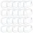 20 Packs Clear Cosmetics Bags for Women Men Waterproof Toiletry Bags PVC Makeup Bags Organizer Case with Zipper for Travel Bathroom (White)