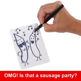 Mattel Games Pictionary Adults Only Party Game for Adults, Drawing Game with Silly Sketches & NSFW Clue Cards, Boards, Markers & Sand Timer