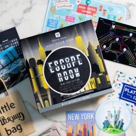 Talking Tables Host Your Own Escape Room Game New York Edition | Interactive Family Games Night | Solve Puzzles and Find Clues to Escape in time | 2-6 Players | Ages 16+ | Moderate Difficulty Level