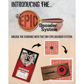 Tiny Epic Crimes | Murder Mystery & Deduction Board Game for Adults & Teens | 1-4 Players, 30-60 Min | Featuring The Decoder System