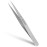 ZERNBER Pointed Tweezers for women Facial hair, NO Gaps Precision Tweezers for Eyebrows, Chin Hair?Ingrown Hair, Splinters, Glass Removal?Silver?