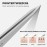 ZERNBER Pointed Tweezers for women Facial hair, NO Gaps Precision Tweezers for Eyebrows, Chin Hair?Ingrown Hair, Splinters, Glass Removal?Silver?