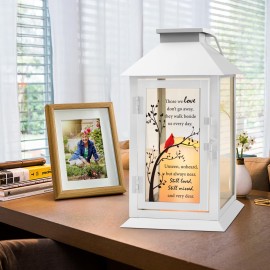 HN HAIINAA Memorial Lantern Bereavement Gifts in Memory of Loved One - Remembrance Sympathy Gifts for Loss of Mother or Father with LED Candle and Remote HN HAIINAA Memorial Lantern Bereavement Gifts in Memory of Loved One - Remembrance Sympathy Gifts for Loss of Mother or Father with LED Candle and Remote