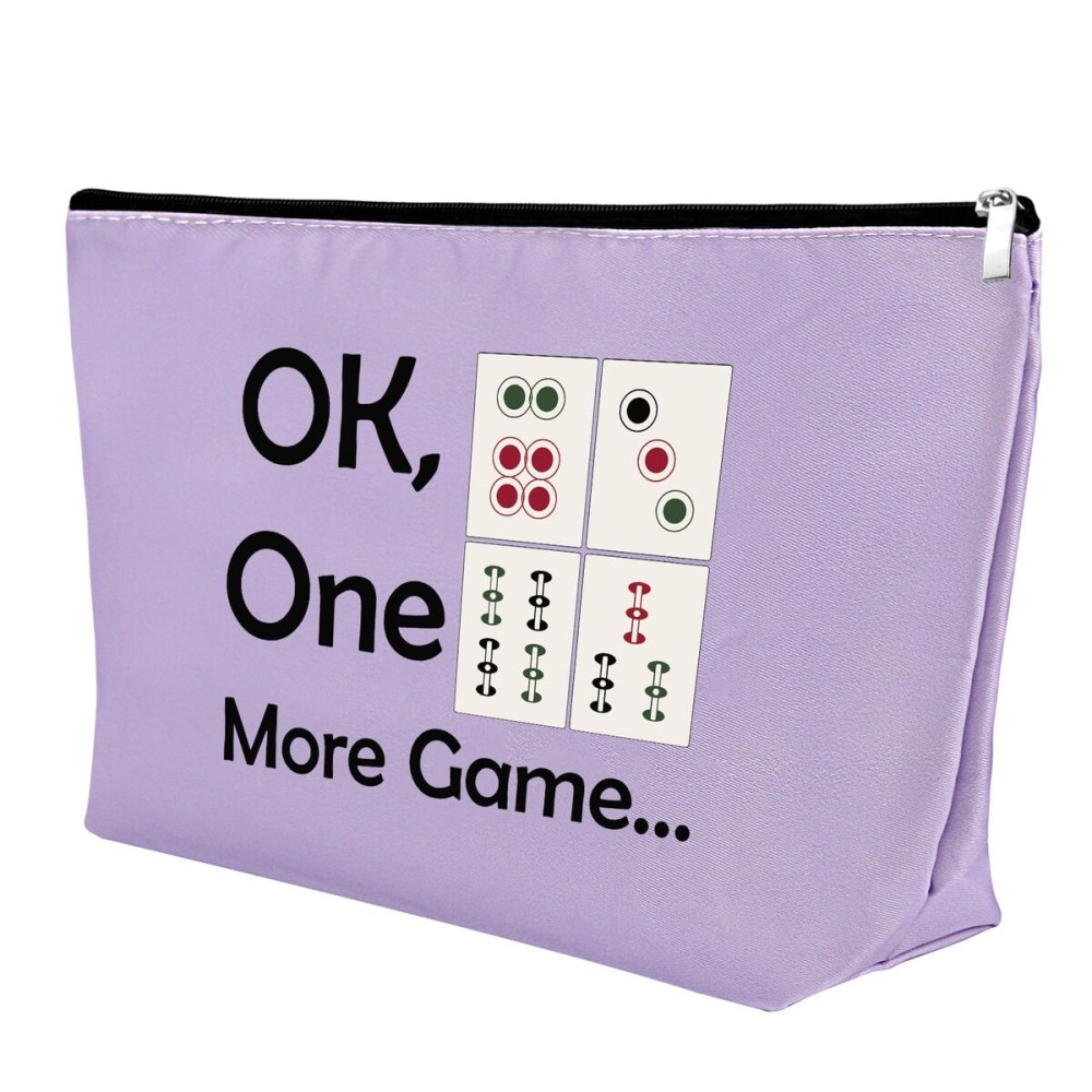 Mahjong Girls Makeup Bag Mahjong Lover Gift Cosmetic Bag Mahjong Gifts Retirement Gifts for Her Funny Gambling Gifts for Women Grandma Mother Birthday Christmas Thanksgiving Gifts Travel PouchPurple Mahjong Girls Makeup Bag Mahjong Lover Gift Cosmetic Bag Mahjong Gifts Retirement Gifts for Her Funny Gambling Gifts for Women Grandma Mother Birthday Christmas Thanksgiving Gifts Travel PouchPurple