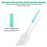 Ndzefan 160PCS Portable Soft Silica Gel Toothpick Dental Floss Picks Original Suitable for Oral Care of Adults and Children, Toothpick Brushes Teeth Cleaning Tool (Green)