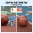 TOPUMP Electric Ball Pump with Inflation & Deflation, Portable Rechargeable Ball Pump with Pressure Gauge (Max 20PSI), Suitable for Basketball, Soccer, Volleyball and Rugby