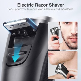 YIRISO Electric Razor for Men, Mens Electric Shavers, Wet & Dry Shaver with Pop-up Trimmer, USB-C Rechargeable Waterproof Portable Shaver with LCD Display/Travel Organizer/Travel Lock Ideal Men Gift YIRISO Electric Razor for Men, Mens Electric Shavers, Wet & Dry Shaver with Pop-up Trimmer, USB-C Rechargeable Waterproof Portable Shaver with LCD Display/Travel Organizer/Travel Lock Ideal Men Gift