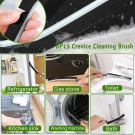 AUDELN Crevice Cleaning Brush, Hard Bristle Crevice Cleaning Brush, Shower Cleaner Brush, Bathroom Gap Cleaning Brush, Cleaning Tools, Gap Brush,6pcs AUDELN Crevice Cleaning Brush, Hard Bristle Crevice Cleaning Brush, Shower Cleaner Brush, Bathroom Gap Cleaning Brush, Cleaning Tools, Gap Brush,6pcs