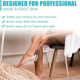 Yclin Foot File Callus Remover-2 Pcs 4 in 1 Foot Scrubber Dead Skin Remover for Feet,Pumice Stone, Foot Rasp and Sand Paper for Home Foot Care,Foot Brush for Shower (Grey Pedicure Foot File)