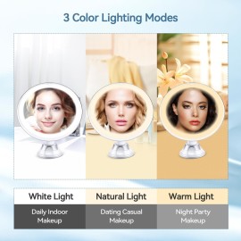 B Beauty Planet 2025 Upgraded Magnifying Mirror with Light, 20X Lighted Magnifying Mirror with Suction Cup and Tweezers, 3 Colors Vanity Mirror, 360 Rotation, Makeup Mirror with Lights 8 Inches B Beauty Planet 2025 Upgraded Magnifying Mirror with Light, 20X Lighted Magnifying Mirror with Suction Cup and Tweezers, 3 Colors Vanity Mirror, 360 Rotation, Makeup Mirror with Lights 8 Inches