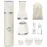 unibono 3-in-1 Electric Razor for Women - Waterproof Bikini Trimmer,Rechargeable Electric Shaver for Lady,Pubic Hair Trimmer Women,Personal Trimmer Groomer for Body Hair (Cream, LY)