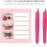 Tweezers Set, High Precision Stainless Steel Eyebrow Tweezers for Facial Hair, Inward Growing Hair and Splinter Remover Kit, Suitable for Women and Men, 4-Piece Set. (pink)