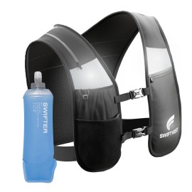 SWIFTVEST Running Phone Holder Vest with 6 Pockets & 500ml/17oz Water Bottle | Reflective Hydration Vest | Men & Women SWIFTVEST Running Phone Holder Vest with 6 Pockets & 500ml/17oz Water Bottle | Reflective Hydration Vest | Men & Women
