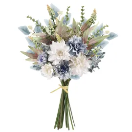 Fake Artificial Flowers Bouquet for Decoration, Silk Floral Arrangements Faux Flowers Plant Wedding Bride Bouquets Tables Centerpieces for Rustic Home Decor Indoor Vase Floral Table Decor (Blue White) Fake Artificial Flowers Bouquet for Decoration, Silk Floral Arrangements Faux Flowers Plant Wedding Bride Bouquets Tables Centerpieces for Rustic Home Decor Indoor Vase Floral Table Decor (Blue White)