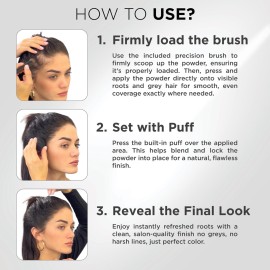 THICK FIBER Root Touch Up Powder - Water & Sweat Resistant Hair Loss Concealer Set for Thinning Hair Women, Includes Brush (Black) THICK FIBER Root Touch Up Powder - Water & Sweat Resistant Hair Loss Concealer Set for Thinning Hair Women, Includes Brush (Black)