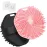 ManmiHealth 2 PCS Silicone Body Scrubber Shower Brush, Upgrade Super-Exfoliating Shower Scrubber with Non-Slip Hand Strap, Silicone Body Buffer for Use in Shower (Black+Pink)