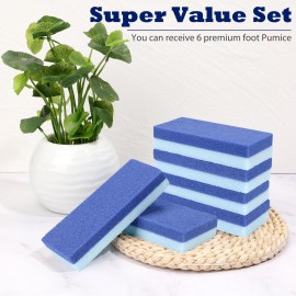 6 Pack Foot Pumice Stone for Feet Callus Remover, EWAGOA Pedicure Tools for Feet, Foot Exfoliator and Foot Scrubber Dead Skin Remover Cracked Heel Repair (6-Blue) 6 Pack Foot Pumice Stone for Feet Callus Remover, EWAGOA Pedicure Tools for Feet, Foot Exfoliator and Foot Scrubber Dead Skin Remover Cracked Heel Repair (6-Blue)