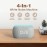 ANJANK White Noise Sound Machine Alarm Clock with Bluetooth Speaker, 21 Relaxing Sounds, 7 Night Lights,0-100% Dimmer/Sleep Timer/30-Level Volume Control,Sound Machine for Kids Adults Sleeping,Bedroom