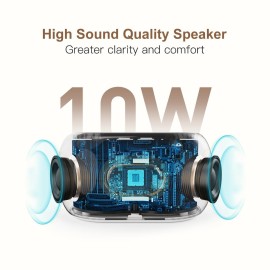 ANJANK White Noise Sound Machine Alarm Clock with Bluetooth Speaker, 21 Relaxing Sounds, 7 Night Lights,0-100% Dimmer/Sleep Timer/30-Level Volume Control,Sound Machine for Kids Adults Sleeping,Bedroom