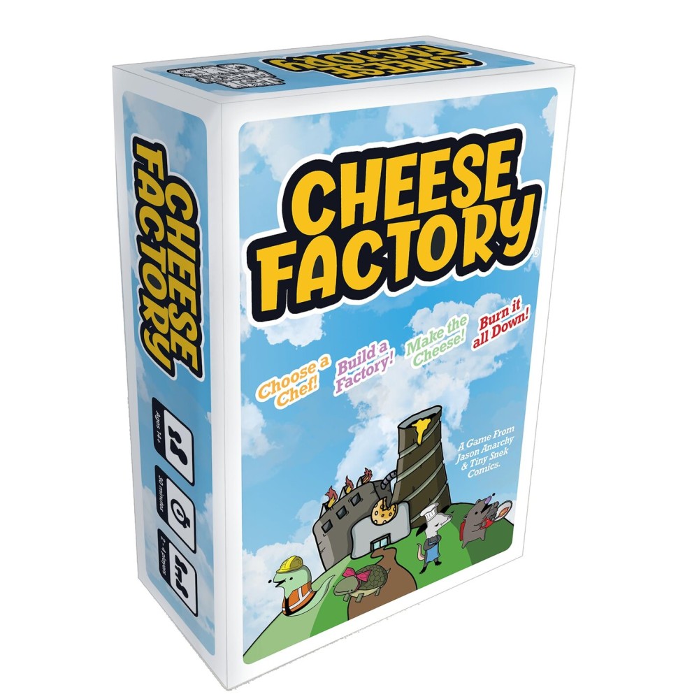 Cheese Factory Card Game | Tiny Snek Comics | 2 to 4 Players | Entry Level Engine Building Game | Silly, Casual Card Game Cheese Factory Card Game | Tiny Snek Comics | 2 to 4 Players | Entry Level Engine Building Game | Silly, Casual Card Game