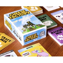 Cheese Factory Card Game | Tiny Snek Comics | 2 to 4 Players | Entry Level Engine Building Game | Silly, Casual Card Game Cheese Factory Card Game | Tiny Snek Comics | 2 to 4 Players | Entry Level Engine Building Game | Silly, Casual Card Game