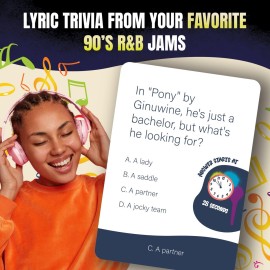 Lyric Legend 90\'s R&B - Finish The Lyrics Game with Trivia to Argue for The Correct Songs. Great for Gifts, Game Night, and Groups. 144 Songs and a Playlist, You\'ll Sing Along and Quiz Your Friends!