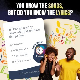 Lyric Legend 90\'s R&B - Finish The Lyrics Game with Trivia to Argue for The Correct Songs. Great for Gifts, Game Night, and Groups. 144 Songs and a Playlist, You\'ll Sing Along and Quiz Your Friends!