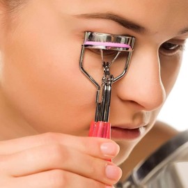 Jeufond 80 pcs Eyelash Curler Refills, Eyelash Curler Pads, Silicone Rubber Universal Eye lash Curler Replacement Refills with Clear Storage Box (Pink) Jeufond 80 pcs Eyelash Curler Refills, Eyelash Curler Pads, Silicone Rubber Universal Eye lash Curler Replacement Refills with Clear Storage Box (Pink)