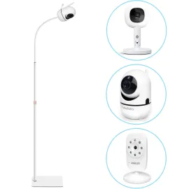 AISVAN Adjustable Height Baby Monitor Floor Stand Holder for Hellobaby HB6550 HB65/HB66/HB248 Baby Monitor and Also Compatible with The Nanit Pro Smart Monitor & Flex Stand