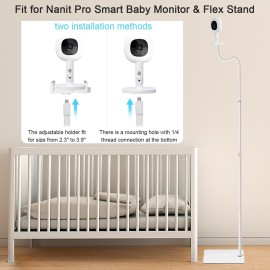 AISVAN Adjustable Height Baby Monitor Floor Stand Holder for Hellobaby HB6550 HB65/HB66/HB248 Baby Monitor and Also Compatible with The Nanit Pro Smart Monitor & Flex Stand AISVAN Adjustable Height Baby Monitor Floor Stand Holder for Hellobaby HB6550 HB65/HB66/HB248 Baby Monitor and Also Compatible with The Nanit Pro Smart Monitor & Flex Stand