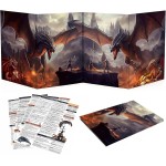 Haxtec DND DM Screen, Master Screen Compatible with Dungeons and Dragons Board Games Masters, TTRPG Accessories DND Gifts for DM Dungeons Masters