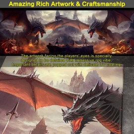 Haxtec DND DM Screen, Master Screen Compatible with Dungeons and Dragons Board Games Masters, TTRPG Accessories DND Gifts for DM Dungeons Masters