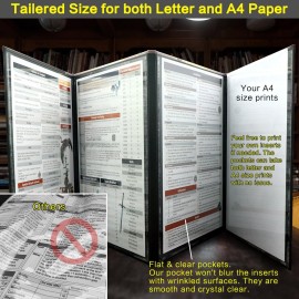 Haxtec DND DM Screen, Master Screen Compatible with Dungeons and Dragons Board Games Masters, TTRPG Accessories DND Gifts for DM Dungeons Masters